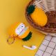 Elago Airpods Pineapple Design Silicone Case - силиконов калъф с карабинер за Apple Airpods и Apple Airpods 2 (оранжев) 2