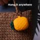 Elago Airpods Pineapple Design Silicone Case - силиконов калъф с карабинер за Apple Airpods и Apple Airpods 2 (оранжев) 5