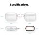 Elago Airpods Pro TPU Hang Case - силиконов калъф с карабинер за Apple Airpods Pro (прозрачен) 5