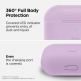 Elago Airpods Original Hang Silicone Case - силиконов калъф с карабинер за Apple Airpods Pro (лилав) 2