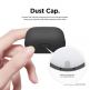 Elago Airpods Skinny Silicone Case - тънък силиконов калъф за Apple Airpods и Apple Airpods 2 (черен)  2
