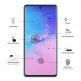 Eiger 3D Glass Edge to Edge Full Screen Tempered Glass - калено стъклено защитно покритие с извити ръбове за целия дисплея на Samsung Galaxy S10 Lite (черен-прозрачен) 3