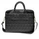 Guess Quilted Laptop Bag - луксозна дизайнерска чанта с дръжки и презрамка за преносими компютри до 15 инча (черна) 2