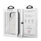 Guess Marble Glass Case - дизайнерски кейс с висока защита за iPhone 11 Pro Max (бял) 6