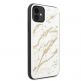 Guess Marble Glass Case - дизайнерски кейс с висока защита за iPhone 11 (бял) 4