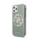 Guess Circle Glitter 4G Case - дизайнерски кейс с висока защита за iPhone 11 Pro (зелен) 1