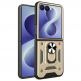 Хибриден удароустойчив кейс с пръстен против изпускане за Samsung Galaxy Z Flip8 - Techsuit CamShield Case (златист)
