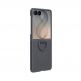 Оригинален силиконов кейс с пръстен против изпускане за Samsung Galaxy Z Flip8 - Samsung Silicone Magnet Cover Case With Ring EF-EF776CBE (тъмносив) 2