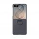 Оригинален силиконов кейс с пръстен против изпускане за Samsung Galaxy Z Flip8 - Samsung Silicone Magnet Cover Case With Ring EF-EF776CBE (тъмносив) 3