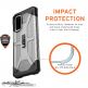 Urban Armor Gear Plasma - удароустойчив хибриден кейс за Samsung Galaxy S20 (черен-прозрачен) 3