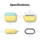 Elago Duo Hang Silicone Case - силиконов калъф с карабинер за Apple Airpods Pro (жълт-син) 7