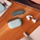 Elago Duo Silicone Case - силиконов калъф за Apple Airpods Pro (светлосин-кафяв) 2
