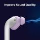 Elago Airpods Basic Cover with Carrying Pouch Case - силиконов калъф с карабинер и силиконови накрайници за Apple Airpods и Apple Airpods 2 (лилав) 3