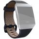 Fitbit Ionic Accessory Band Perforated Leather Large - кожена (естествена кожа) каишка за Fitbit Ionic (тъмносин)  3