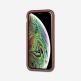 Tech21 Evo Luxe Case - хибриден кожен кейс с висока защита за iPhone XS, iPhone X (червен) 3