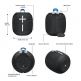 Logitech Ultimate Ears Wonderboom 2 - безжичен портативен спийкър за мобилни устройства (черен) 2