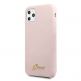 Guess Hard Silicone Case - силиконов (TPU) калъф за iPhone 11 Pro (розов) 1
