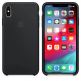Apple Silicone Case - оригинален силиконов кейс за iPhone XS Max (черен) (bulk) 1