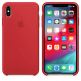 Apple Silicone Case - оригинален силиконов кейс за iPhone XS (червен) (bulk) 2