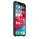 Apple Silicone Case - оригинален силиконов кейс за iPhone XS (черен) (bulk) 4