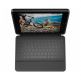 Logitech Rugged Keyboard Folio - безжична клавиатура, с удароустойчив кейс и поставка за iPad 7 (2019) (черен) 2