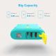 TeckNet EBT01153LA01 Rainproof Power Bank 10050mAh - външна батерия с USB-C и USB-A изходи и фенерче за смартфони и таблети (син) 1