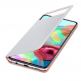 Samsung Galaxy S-View Wallet Cover EF-EA715PWEGEU - оригинален калъф през който виждате информация от дисплея за Samsung Galaxy A71 (бял) 3