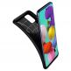 Spigen Liquid Air Case - тънък силиконов (TPU) калъф за Samsung Galaxy A51 (черен-мат)  4