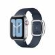 Apple Modern Buckle Band Medium - оригинална кожена каишка за Apple Watch 38мм, 40мм (тъмносин) 1