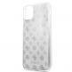 Guess Peony 4G Glitter Case - дизайнерски кейс с висока защита за iPhone 11 Pro (сребрист) 2