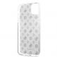 Guess Peony 4G Glitter Case - дизайнерски кейс с висока защита за iPhone 11 Pro (сребрист) 3