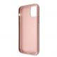 Guess Saffiano 4G Circle Logo Leather Hard Case - дизайнерски кожен кейс за iPhone 11 Pro Max (розов) 3
