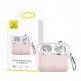 USAMS Airpods Pro Silicone Case - силиконов калъф с карабинер за Apple Airpods Pro (розов) 1