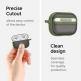 Spigen Ciel Color Fit Case - хибриден удароустойчив кейс с карабинер за Apple Airpods Pro (тъмнозелен) 3