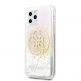 Guess Circle Liquid Glitter Hard Case - дизайнерски кейс с висока защита за iPhone 11 Pro Max (розов) 1
