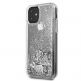 Guess Glitter Hard Case - дизайнерски кейс с висока защита за iPhone 11 (сребрист) 1