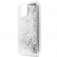 Guess Glitter Hard Case - дизайнерски кейс с висока защита за iPhone 11 (сребрист) 2