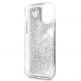 Guess Glitter Hard Case - дизайнерски кейс с висока защита за iPhone 11 (сребрист) 3