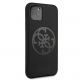 Guess 4G Tone on Tone Silicone Hard Case - силиконов (TPU) калъф за iPhone 11 Pro (черен) 5