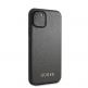 Guess Iridescent Leather Hard Case - дизайнерски кожен кейс за iPhone 11 Pro (черен) 5