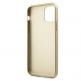 Guess 4G Collection Leather Hard Case - дизайнерски кожен кейс за iPhone 11 Pro (бежов) 3