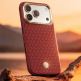 Удароустойчив кевларен кейс с MagSafe за iPhone 18 Pro, iPhone 17 Pro - Benks Magnetic ArmorGrid Kevlar Case Metal Frame Case 600D (червен) 7