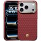 Удароустойчив кевларен кейс с MagSafe за iPhone 18 Pro Max, iPhone 17 Pro Max - Benks Magnetic ArmorGrid Kevlar Case Metal Frame Case 600D (червен)
