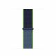 Apple Neon Lime Sport Loop - оригинална текстилна каишка за Apple Watch 38мм, 40мм (син-зелен) 1