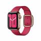 Apple Modern Buckle Band Medium - оригинална кожена каишка за Apple Watch 38мм, 40мм (тъмнорозов) 1