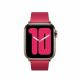 Apple Modern Buckle Band Small - оригинална кожена каишка за Apple Watch 38мм, 40мм (тъмнорозов) 1