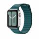 Apple Peacock Leather Loop Large - оригинална кожена каишка за Apple Watch 42мм, 44мм (зелен) 2
