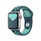 Apple Watch Nike Sport Band - оригинална силиконова каишка за Apple Watch 38мм, 40мм (тъмнозелен-син)  1