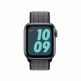 Apple Watch Nike Band Sport Loop - оригинална текстилна каишка за Apple Watch 38мм, 40мм (лилав-зелен) 2