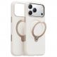 Силиконов (TPU) калъф с вградена поставка и MagSafe за iPhone 18 Pro Max, iPhone 17 Pro Max - Torras Ostand Q3 Silicone MagSafe Case (white)